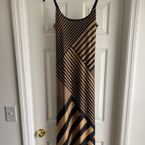 Black and Gold Maxi dress